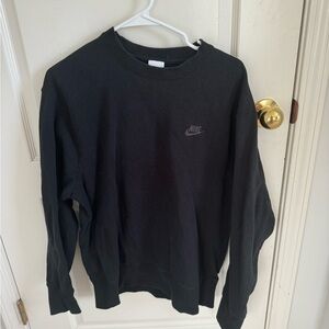 Mens black nike crewneck SIZE:small